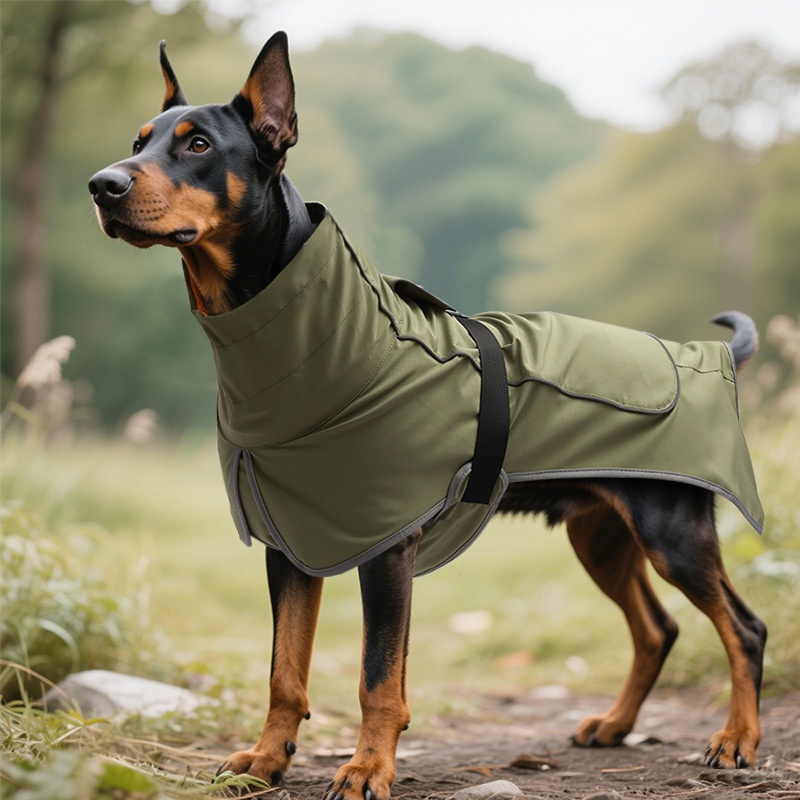 Dog Shell Jacket Waterproof And Rainproof Dual-use Clothes Large Pet Trench Coat