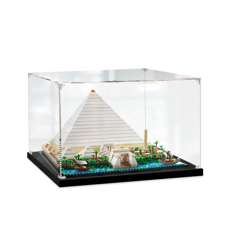 Egypt Khufgiza Great Pyramid Acrylic Display Box Transparent Hand-made Storage Box