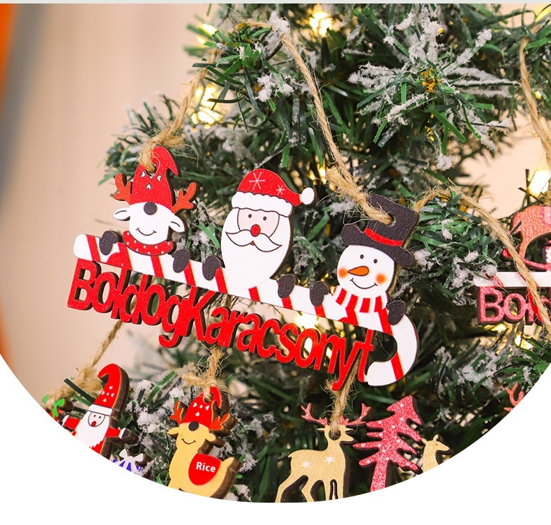 Snowman Santa Claus Pendant