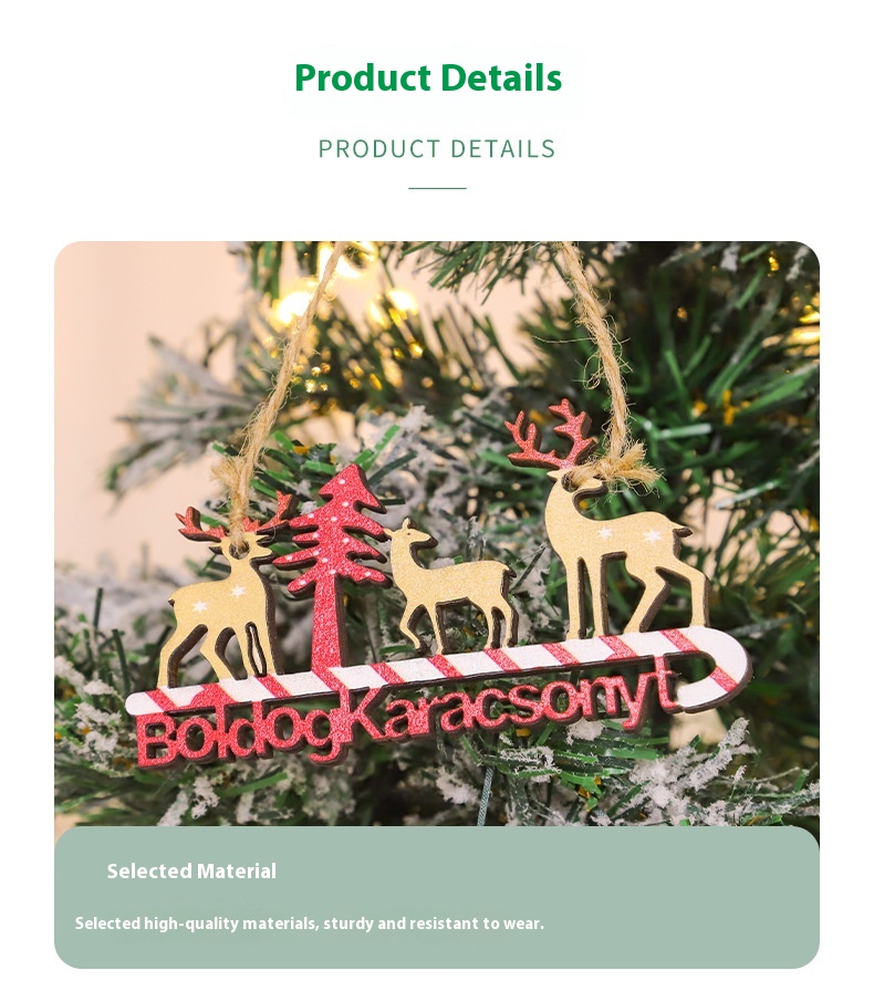 Santa Claus Elk Pendant