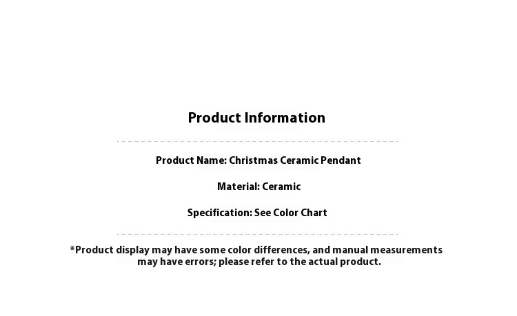 Santa Claus Ceramic Pendant