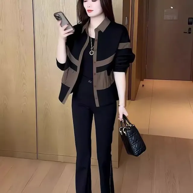 Loose And Slim Women's Thin Coat Top Khaki - Shop at LoveMi