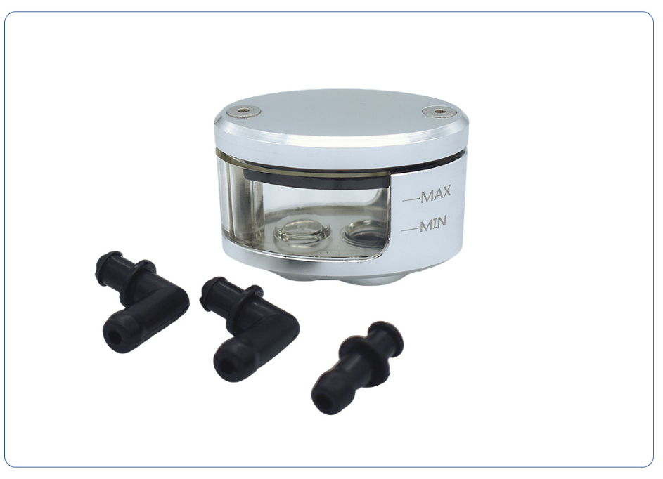 Motorcycle Modification Accessories Front Brake Fluid Brake Oil Cup Bracket Universal – Silver