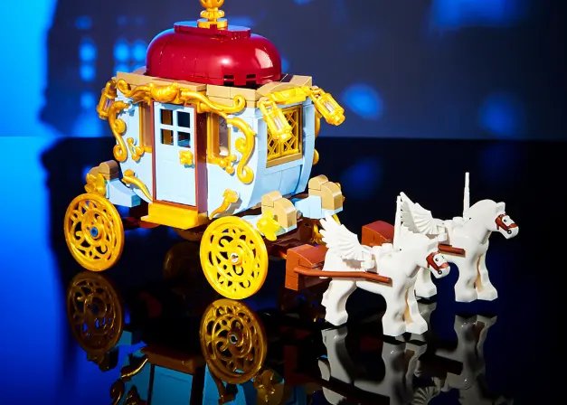 Magic Book Carriage Children Educational Assembly Building Blocks Toy