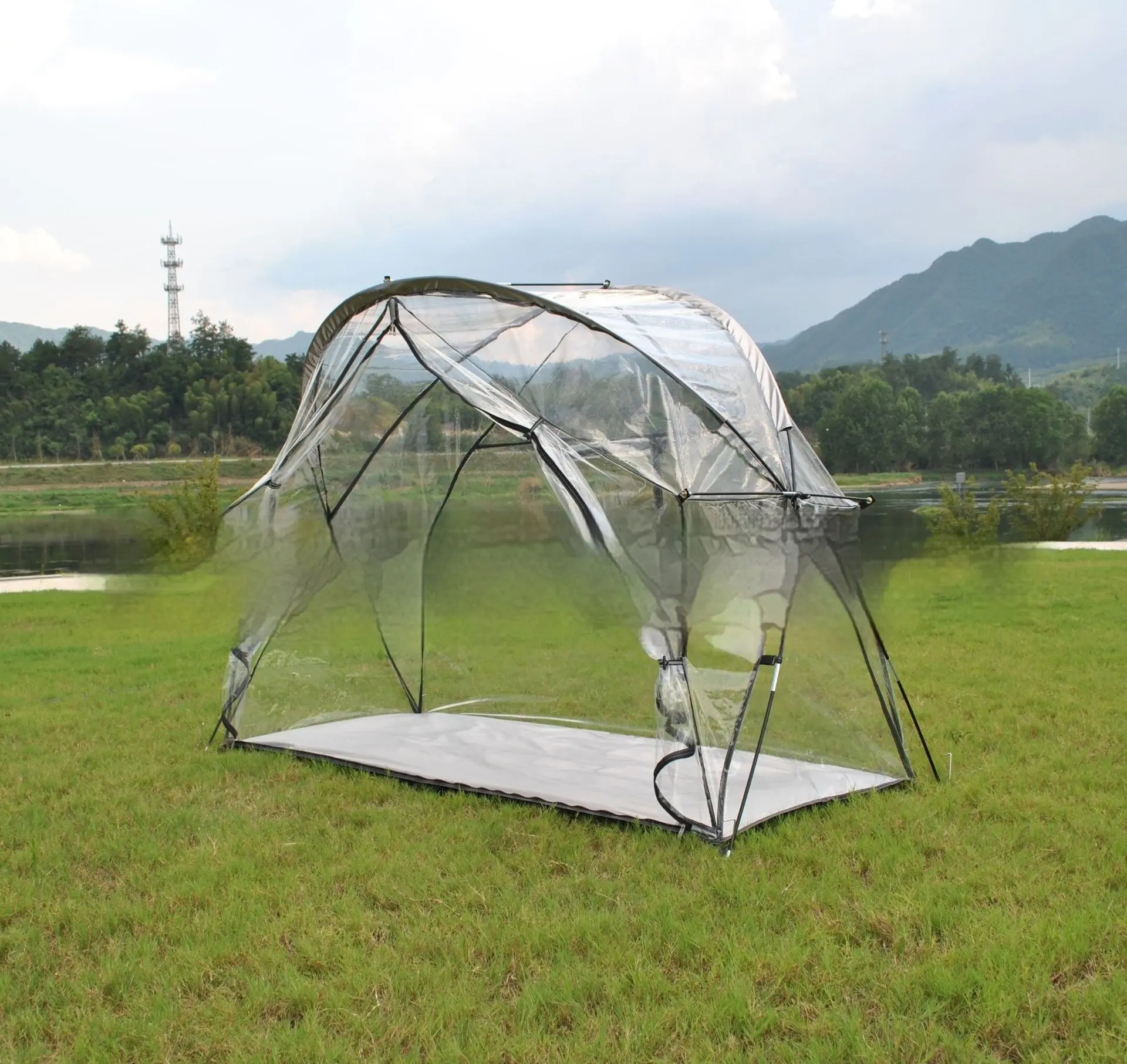 Two-in-one Off-ground Camp Bed Single Soldiers Can Use Meditation Practice Tent Alone