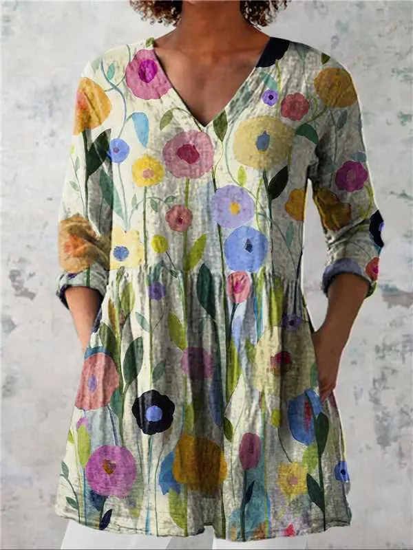 Female Creative Fish Pattern Vacation Style Dress C274Z - Shop at LoveMi