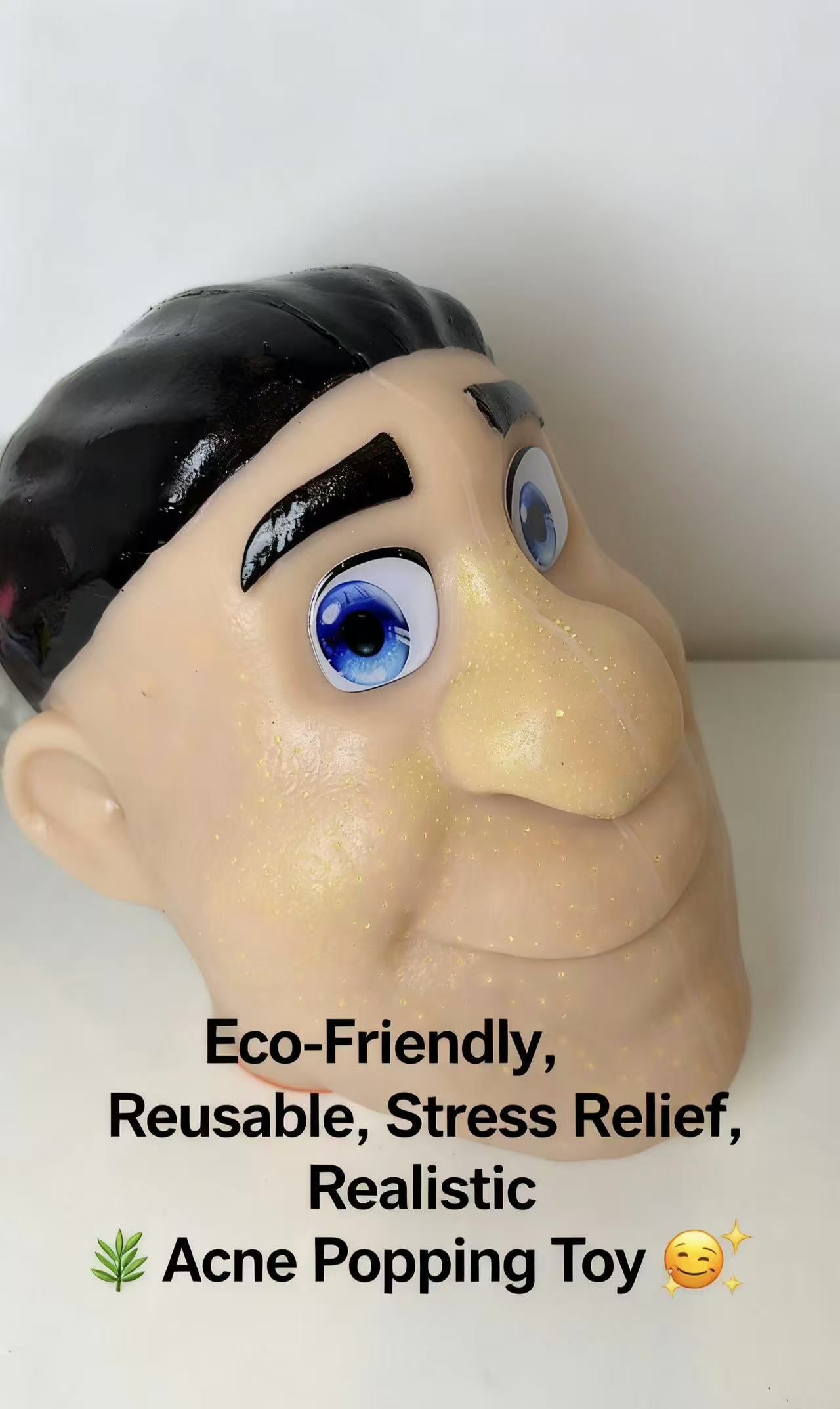 Giocattolo Antistress Schiaccia Brufoli Testa Grande Spremi Brufoli Reale - Foto 12 di 13