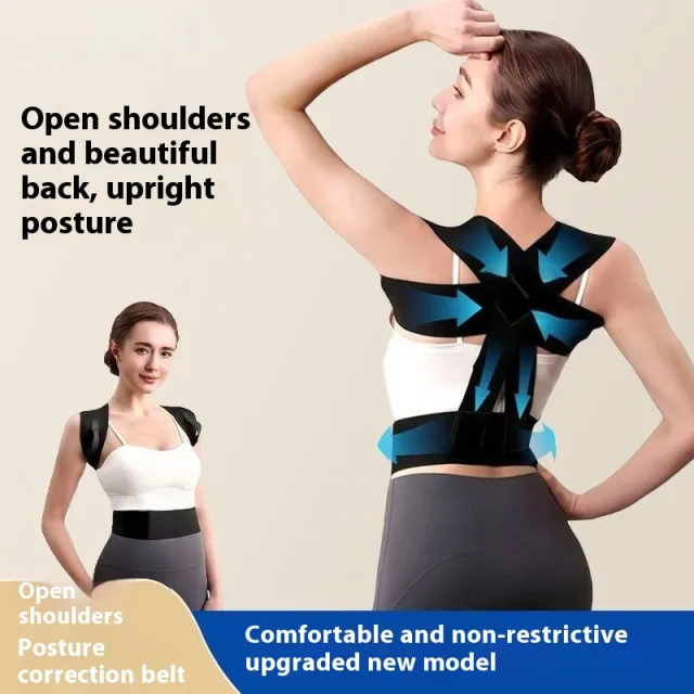 Upgraded Open Shoulder Strap Waist Support Posture Correction Belt Fitness Training Open Shoulder Strap - Shop at LoveMi