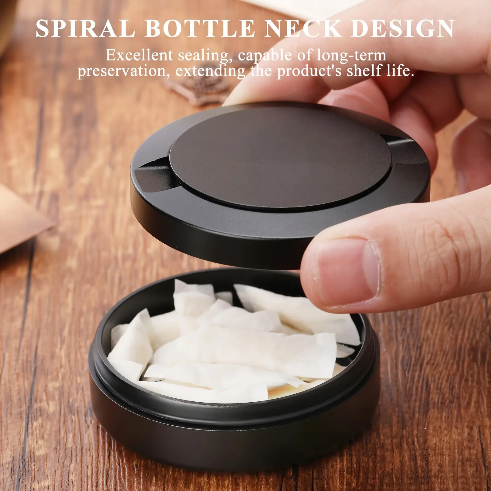 Double-layer Snuff Box Aluminum Alloy Material Cnc Processing With Buckle Hand