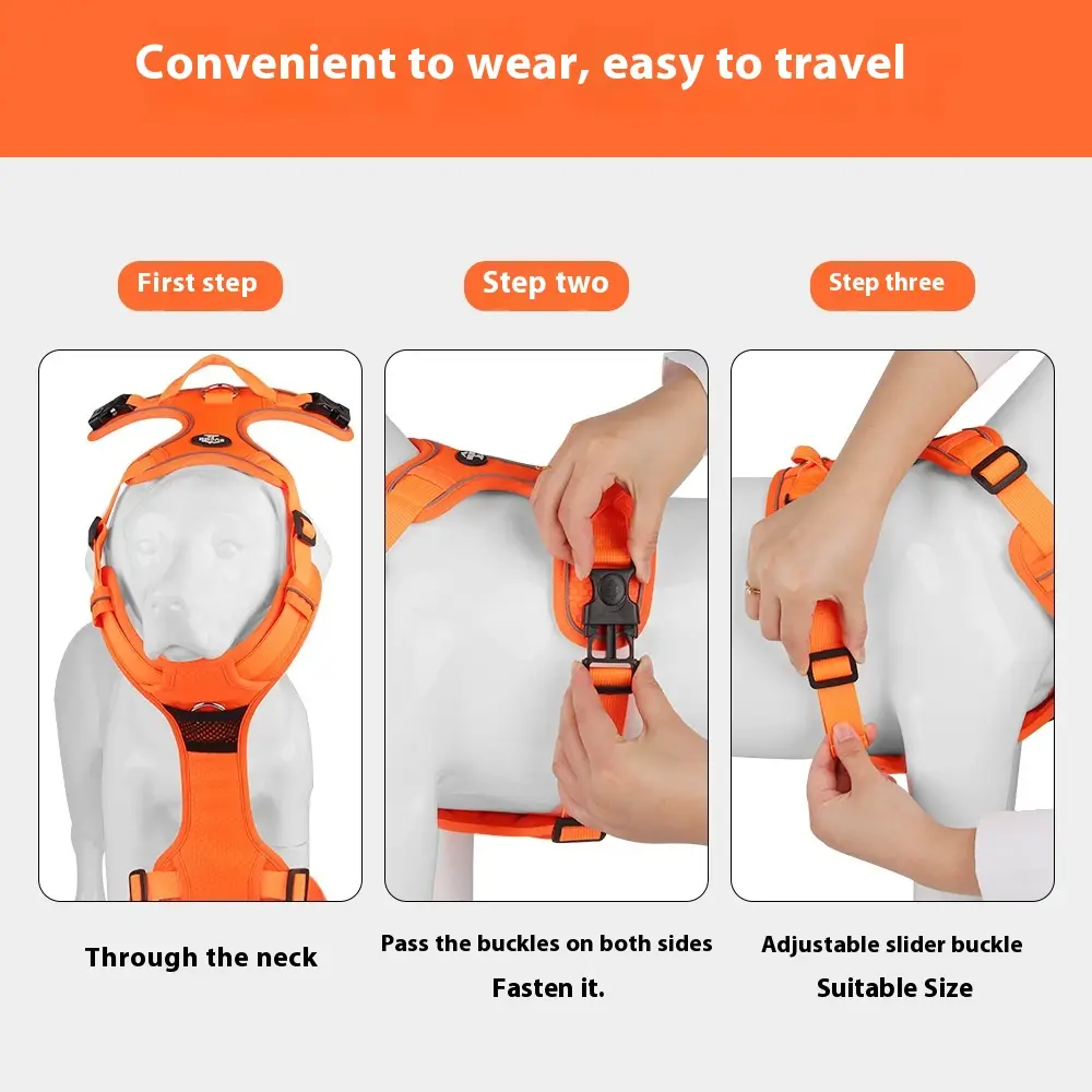 Dog Hand Holding Rope Vest Reflective