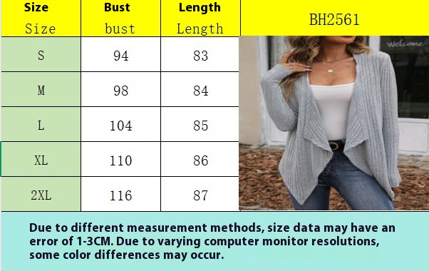 Cardigan Long Sleeve Casual Women's Clothing