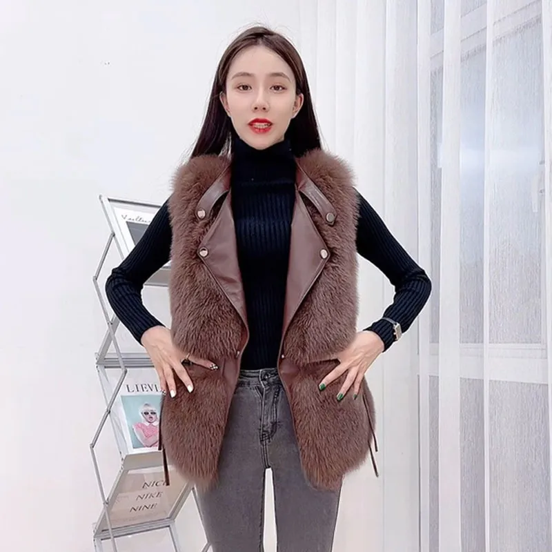 Women's Korean-style Fashion Casual Fur Vest