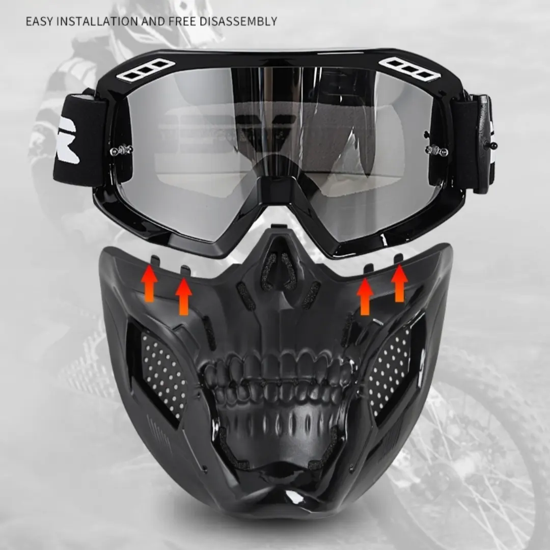 Trendy Mask Goggles Motorcycle Helmet