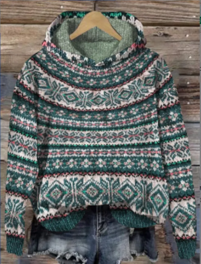 Printed Hoodie Hoodie Coat - Style4-Xl