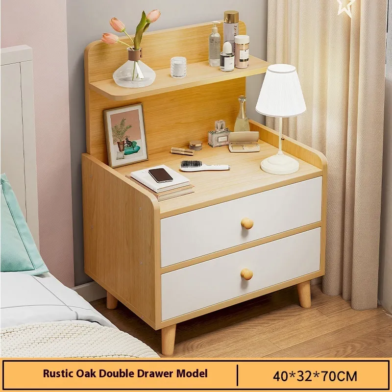 Simple Modern Home Bedroom Small Bedside Cabinet - Grey