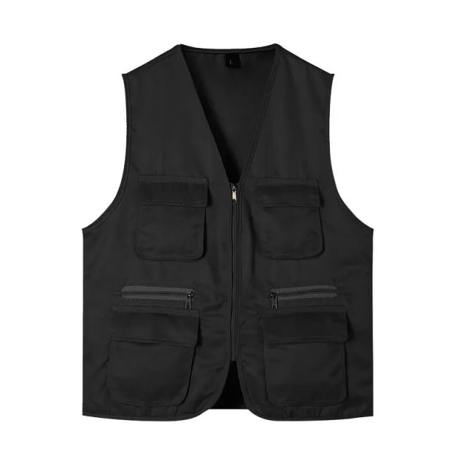 Multi pocket Vest Volunteer Work Clothes Activity Black - Shop at LoveMi