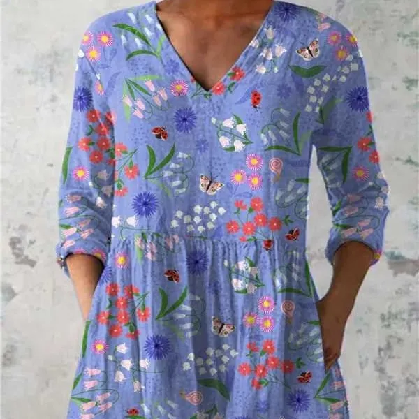 Female Creative Fish Pattern Vacation Style Dress C276Z 5Xl - Shop at LoveMi