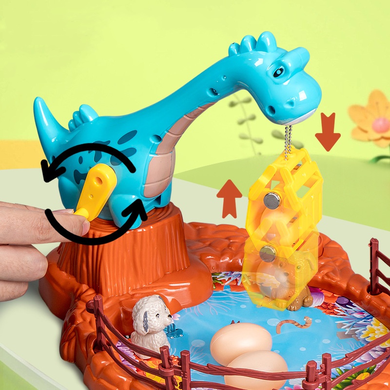 Dinosaur Capture Game Small Household Prize Claw Toys - Image 1