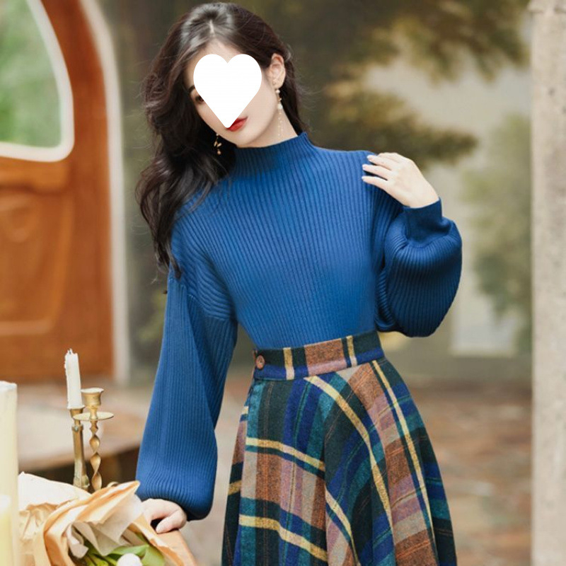 Autumn And Winter Tea Series Wear French Style Young Unique Skirt Sweater - Image 3