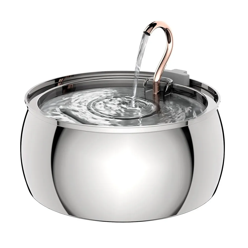 4L Water Drop Large Capacity Pet Stainless Steel Water Dispenser - Eu