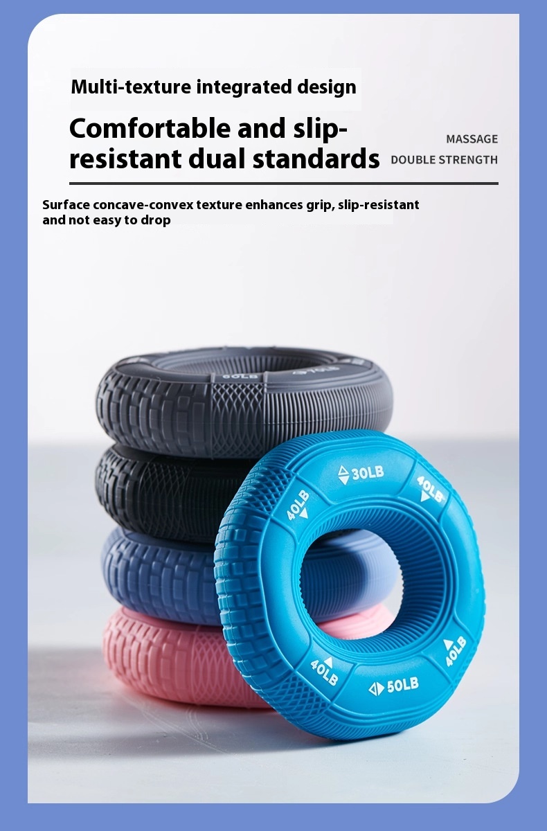 Silicone Grip Ring Decompression Decompression Building Up Arm Muscles Training Five Finger Strength Rehabilitation Grip Strength Exercise Hand Strength Equipment