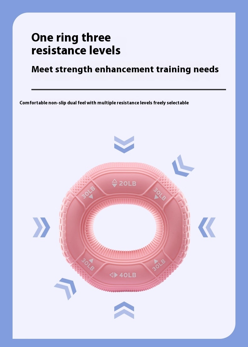 Silicone Grip Ring Decompression Decompression Building Up Arm Muscles Training Five Finger Strength Rehabilitation Grip Strength Exercise Hand Strength Equipment