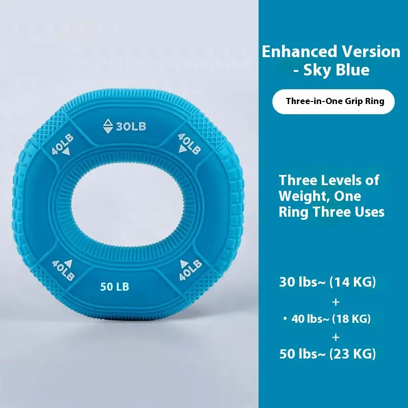 Silicone Grip Ring Decompression Decompression Building Up Arm Muscles Training Five Finger Strength Rehabilitation Grip Strength Exercise Hand Strength Equipme