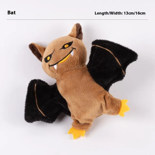 Pet Electric Sound Cat Plush Toy Rechargeable Halloween Bat - Shop at LoveMi