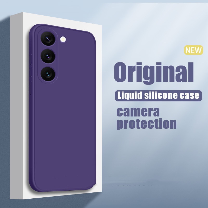 Solid Color Simple Drop-resistant Liquid Silicone Phone Case - Image 5