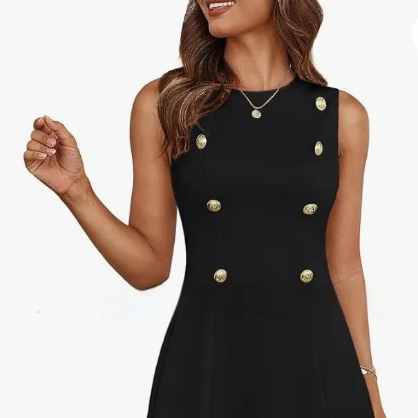 Women's Cocktail Mini Sleeveless Casual Dress Black - Shop at LoveMi