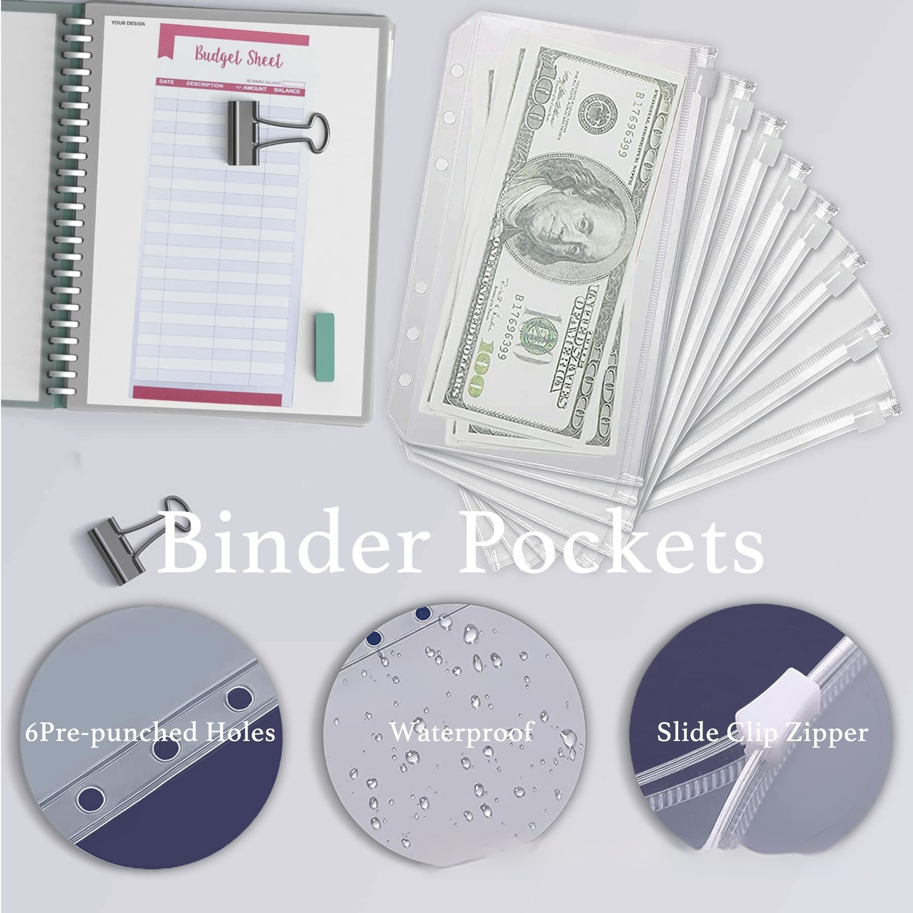 A6 Loose-leaf Macaron Notebook Leather Loose Spiral Notebook Cash Budget Journal Book