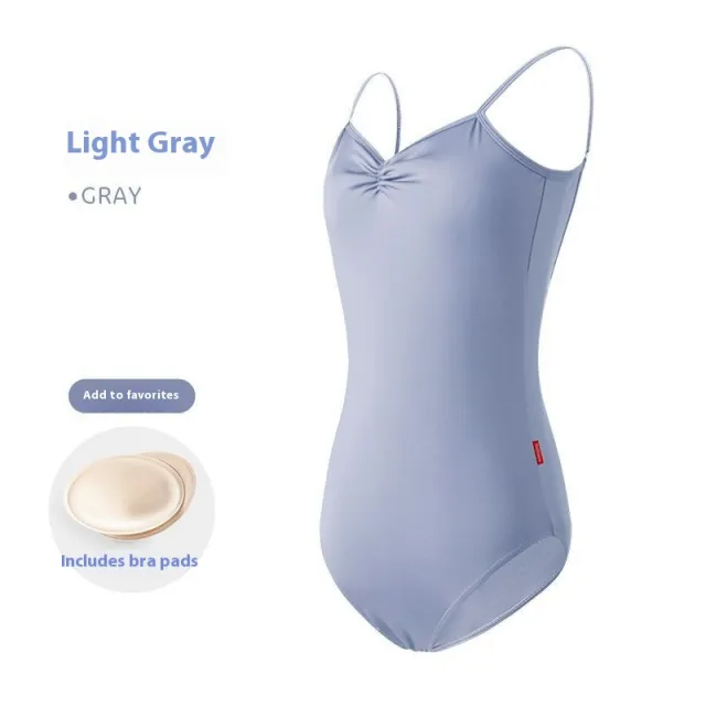 Ballet One piece Women's Sling Exercise Clothing Gray - Shop at LoveMi