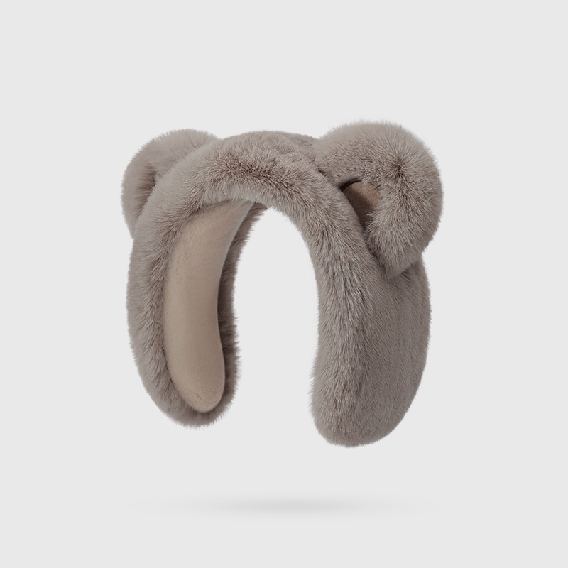 Warm-keeping Earmuffs Female Winter Cute Cartoon Bear Earmuff