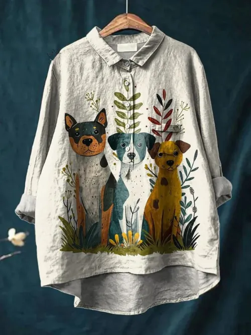 Women's Animal Retro Printed Shirt 25 Nk5Lkcs 9 - Shop at LoveMi