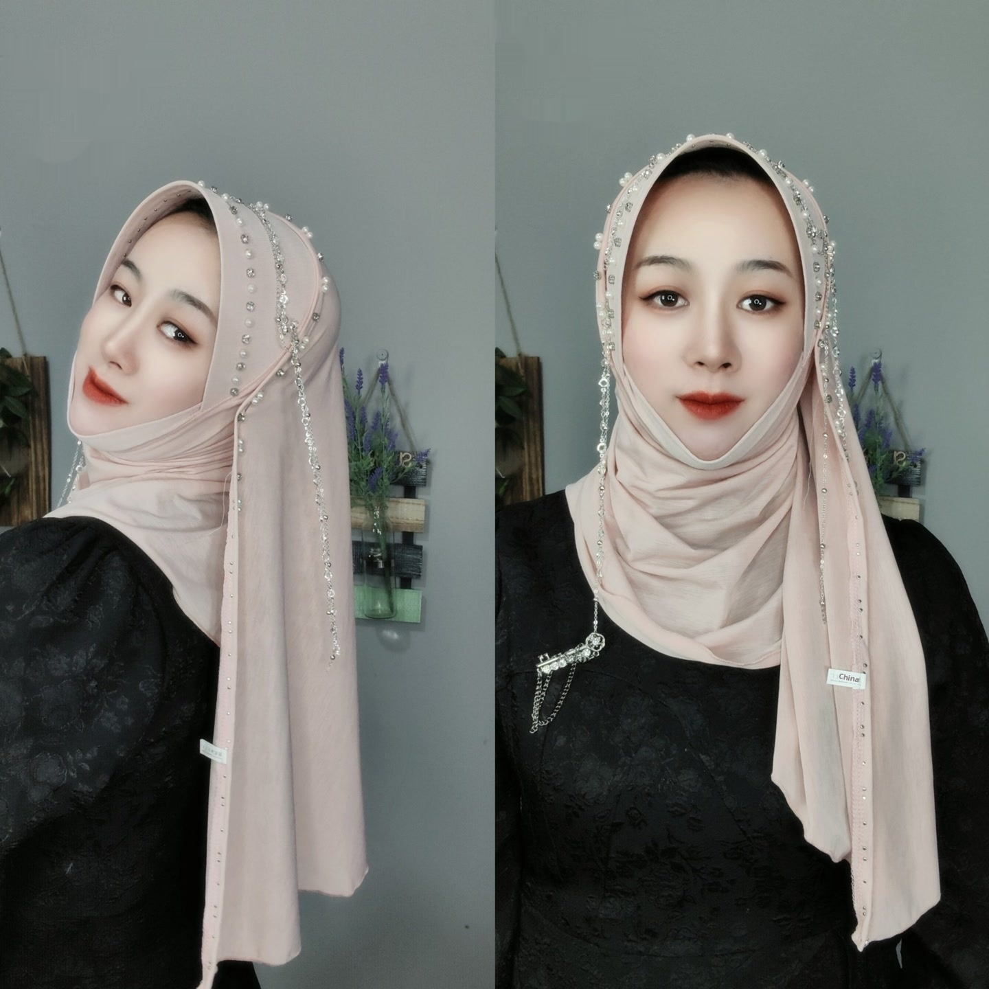 Hard Brim Heavy Industry Tassel Wrapped Scarf