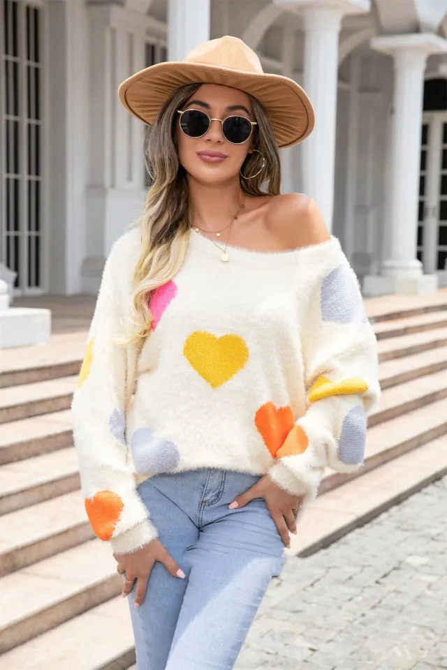 Round Neck Bottoming Shirt Mink Love Sweater Apricot - Shop at LoveMi