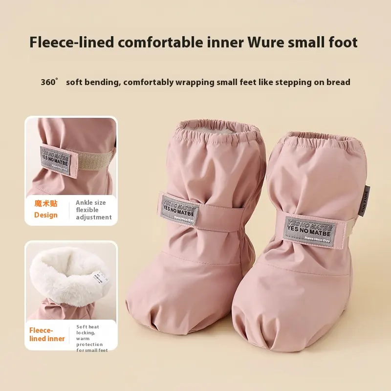 Children's Waterproof Cotton Shoes Winter Baby and Infant Ankle