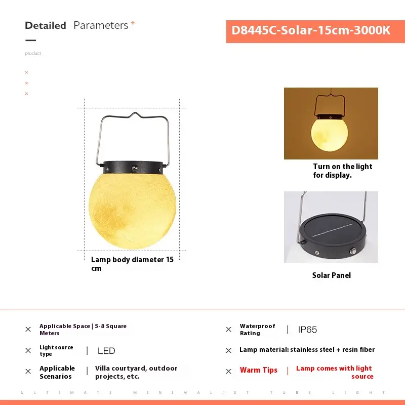 Solar Courtyard Outdoor Waterproof Moon-light Lamp