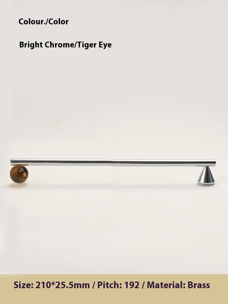 Original Design Brass Crystal Nordic Cabinet Door Wardrobe Shoe Cabinet Furniture Silver Small Handle Smoked Powder - Shop at LoveMi