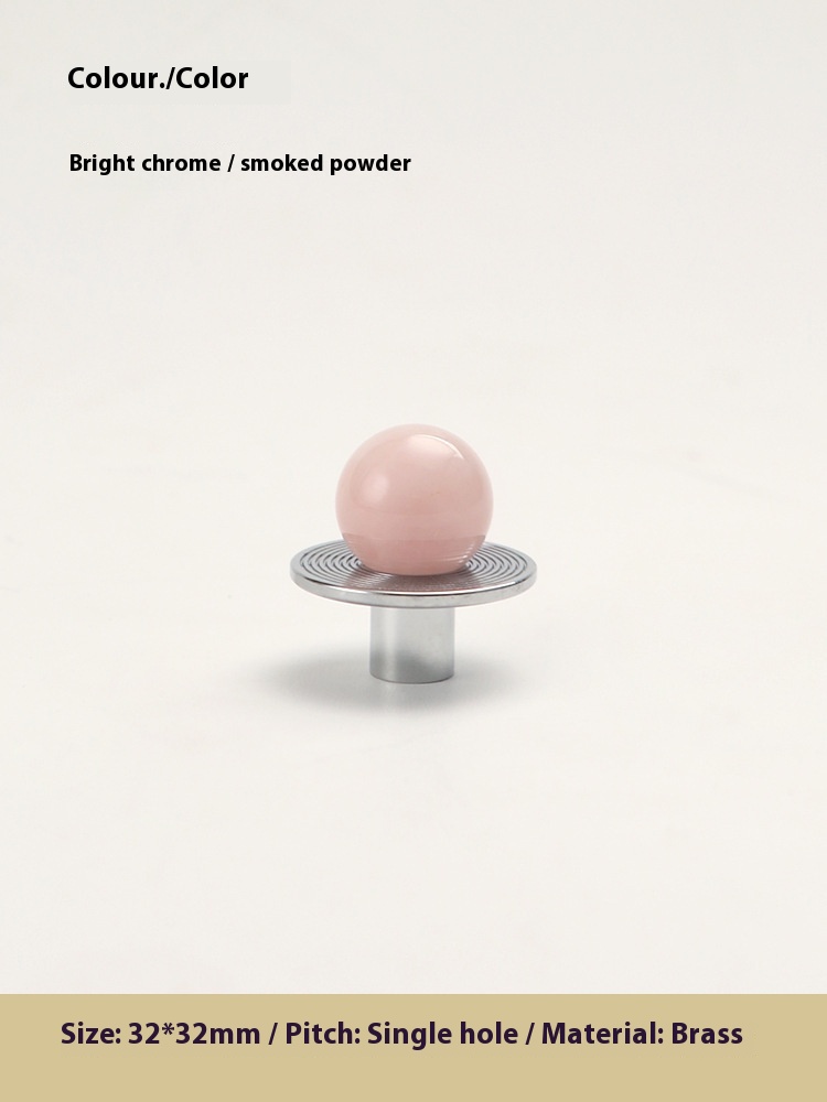 Original Design Brass Crystal Nordic Cabinet Door Wardrobe Shoe Cabinet Furniture Silver Small Handle Purple - Shop at LoveMi