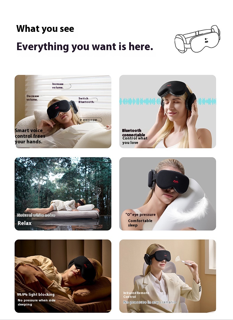 Smart White Noise Sleep Mask