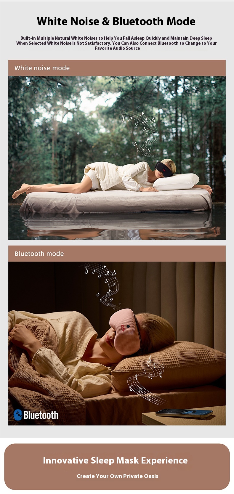 Smart White Noise Sleep Mask