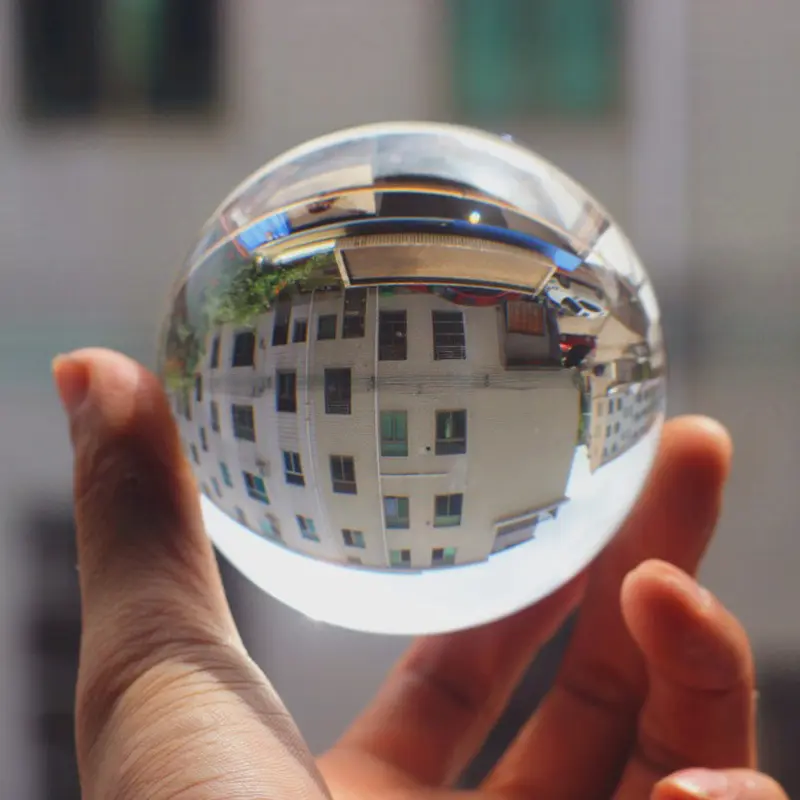 Crystal Ball Carved Wooden 3D Night Light