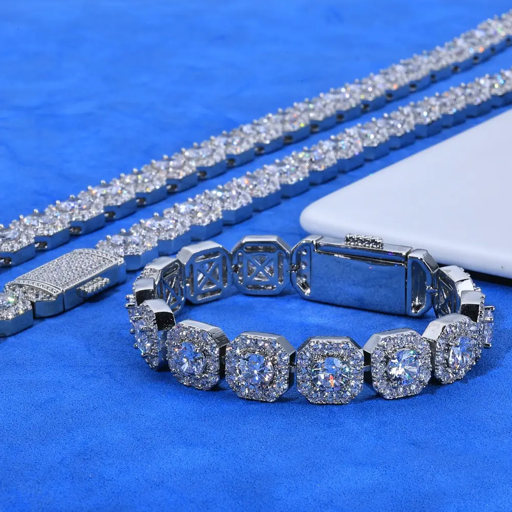 Personalized Full Diamond Men's Bracelet