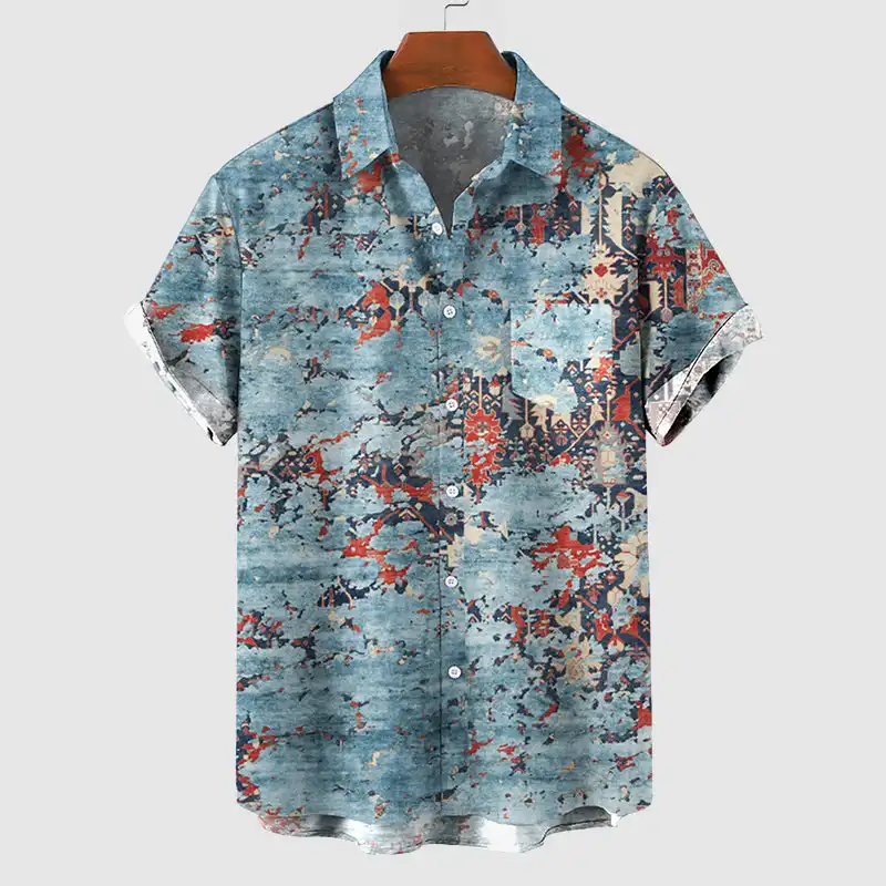 Men's Casual Loose Printed Everyday Shirts