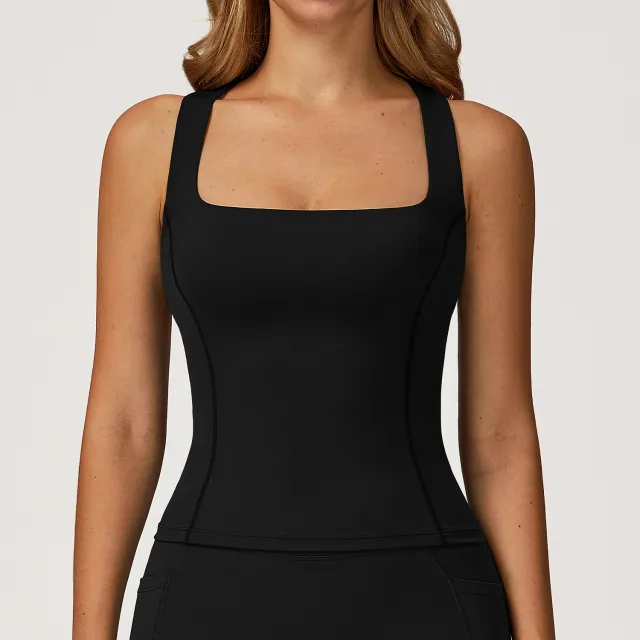 Nude Feel Yoga Vest H shaped Beauty Back Tight Sports Advanced Black - Shop at LoveMi