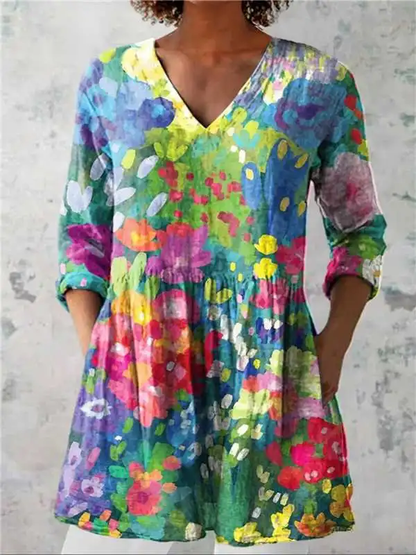 Female Creative Fish Pattern Vacation Style Dress Bx16912345900 S - Shop at LoveMi