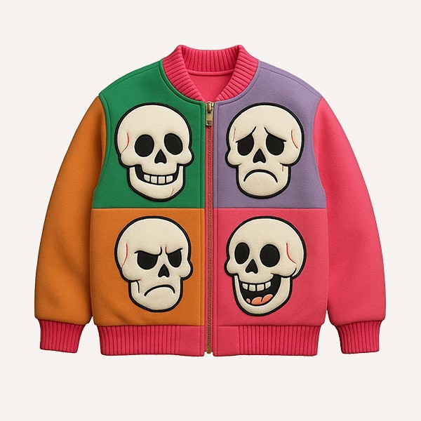 Fashion Casual Printed Baseball Jacket