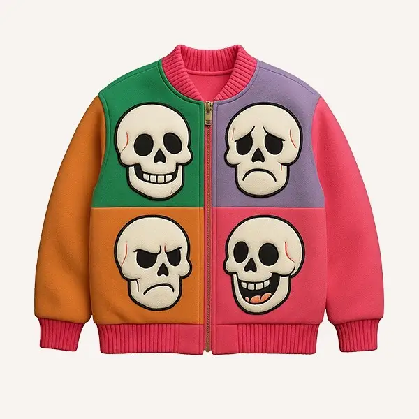 Fashion Casual Printed Baseball Jacket