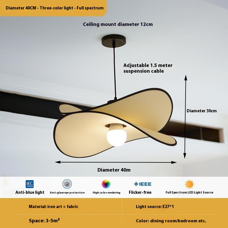 Dining Roomliving Room Cream Style Chandelier Bedroom Petal Lamp